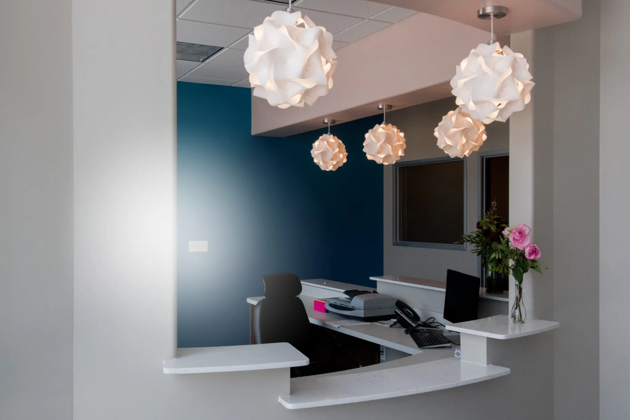 Our reception area