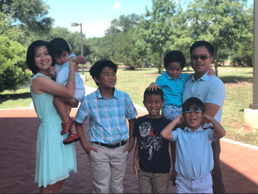 Dr. Nguyen with her family